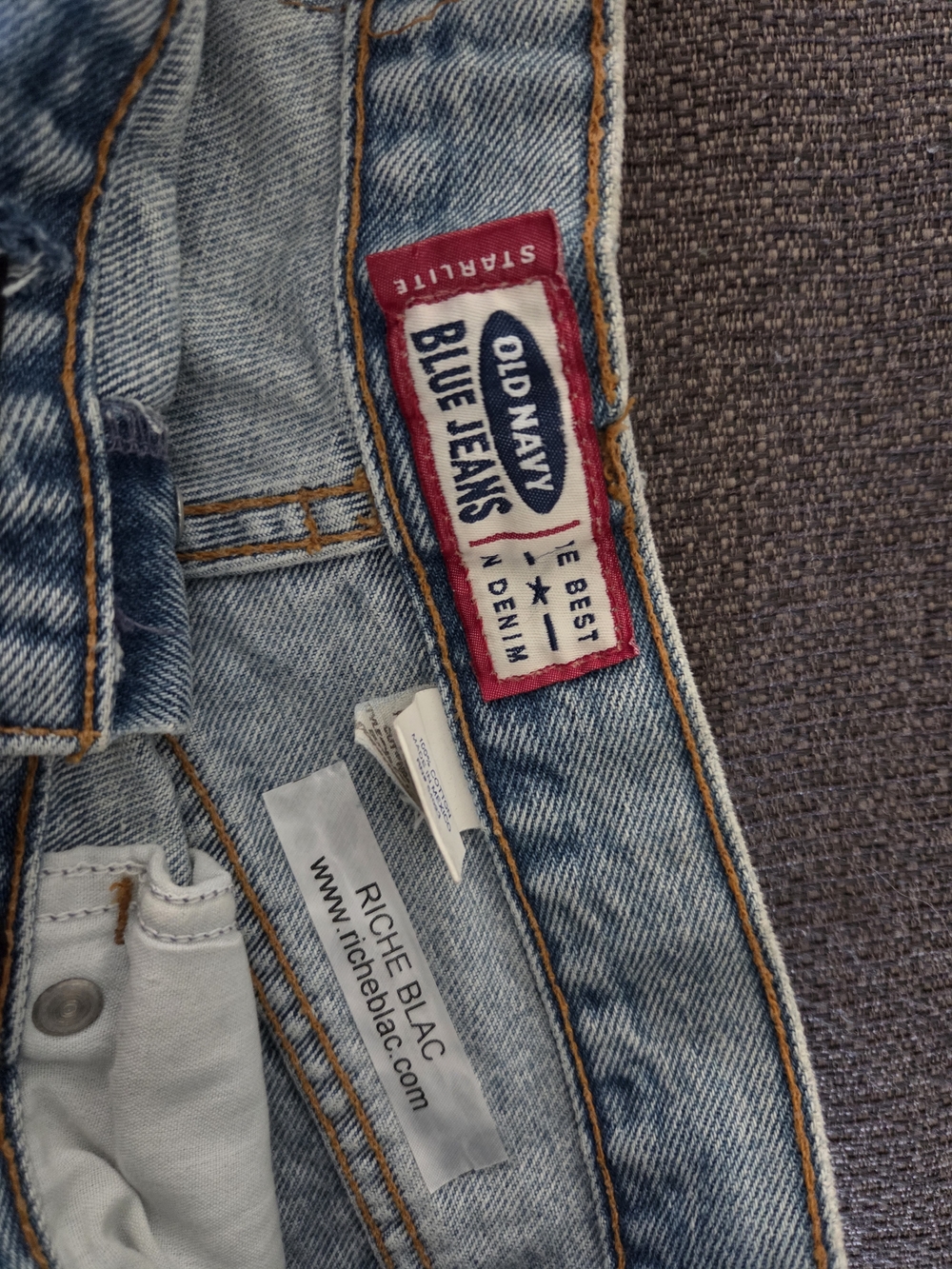 Custom By RICHE BLAC Distressed Denim Shorts – One of a Kind ✨ Vintage - Picture 6 of 7
